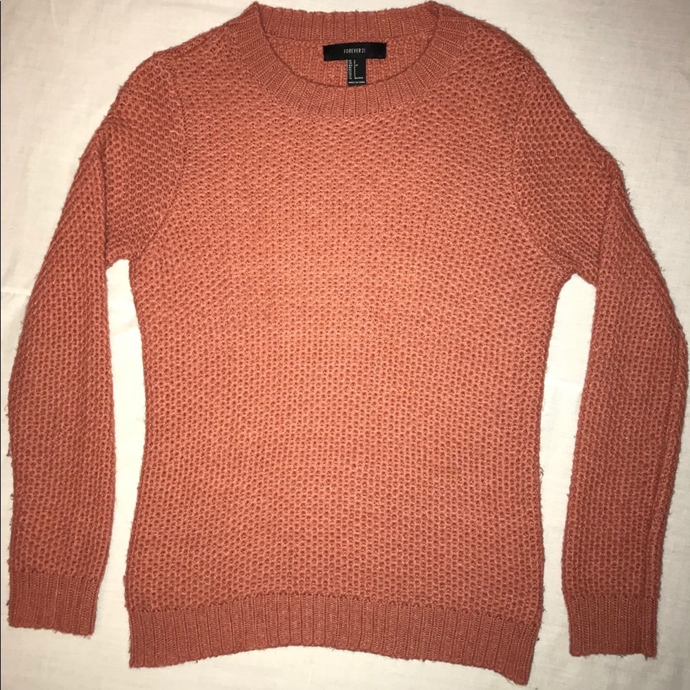 cozy pink sweater